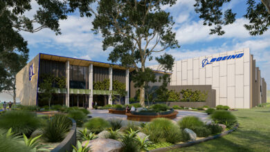An artist's impression of Boeing's new MQ-28 Production Facility to be constructed in Toowoomba, Queensland.